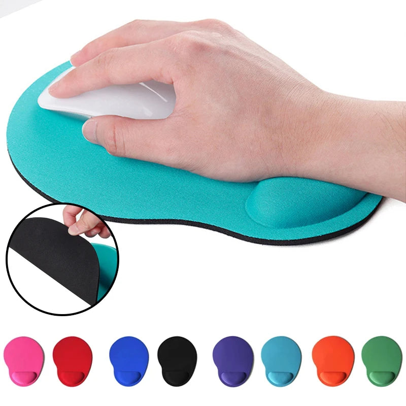 Ergonomic Wrist Rest Mouse Solid Color EVA Pad Comfortable Wrist Support Non Slip Mice Mat Soft Mousepad For PC Laptop Computer