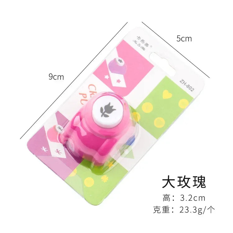 1Pc Mini Paper Punches DIY Crafts Tool Embossing Punches Kindergarten Handmade Hole Puncher For Scrapbooking Gift Card