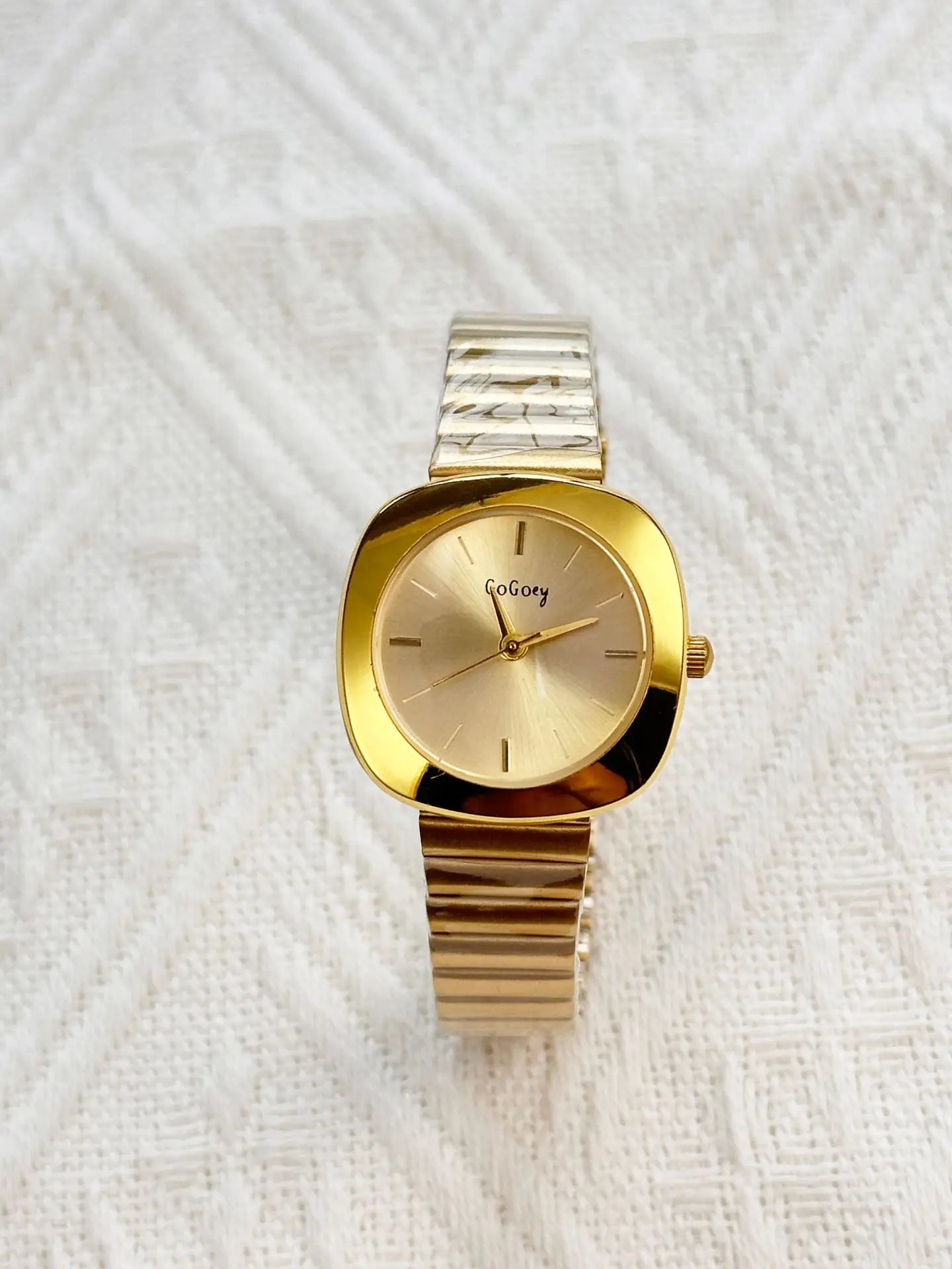 Ladies Simple Gold Quartz Watch Brand Watches for Women Adjustable Stainless Steel Strap Luxury Gift Wristwatches Dropshipping