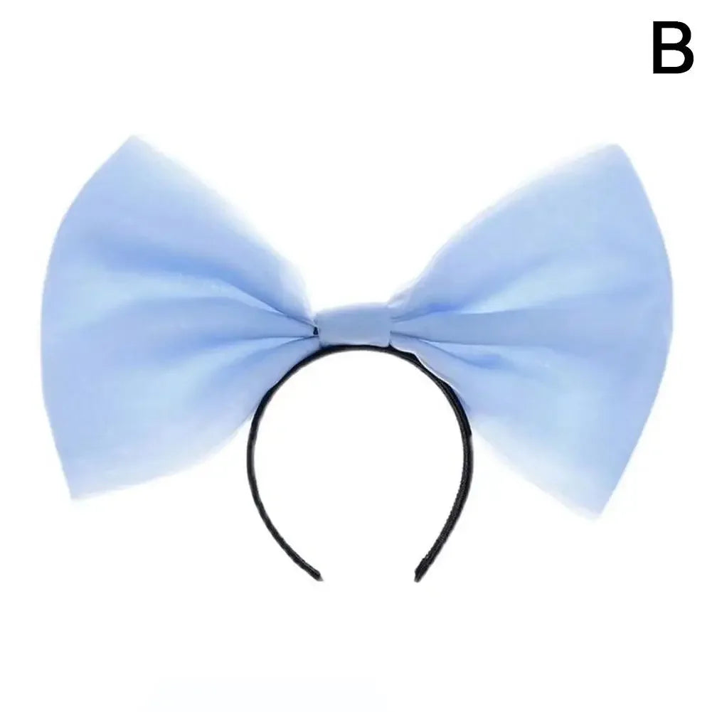 Pink Black big Bow Knot Hairbands Hairpin for Women Girls Hair Accessories Hair Band Ties Headbands for Children Headdress