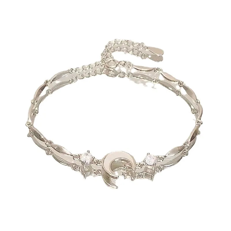 Fashionable and Dreamy Moon Bracelet for Women, Exquisite and Simple Fairy Temperament Bracelet Gift