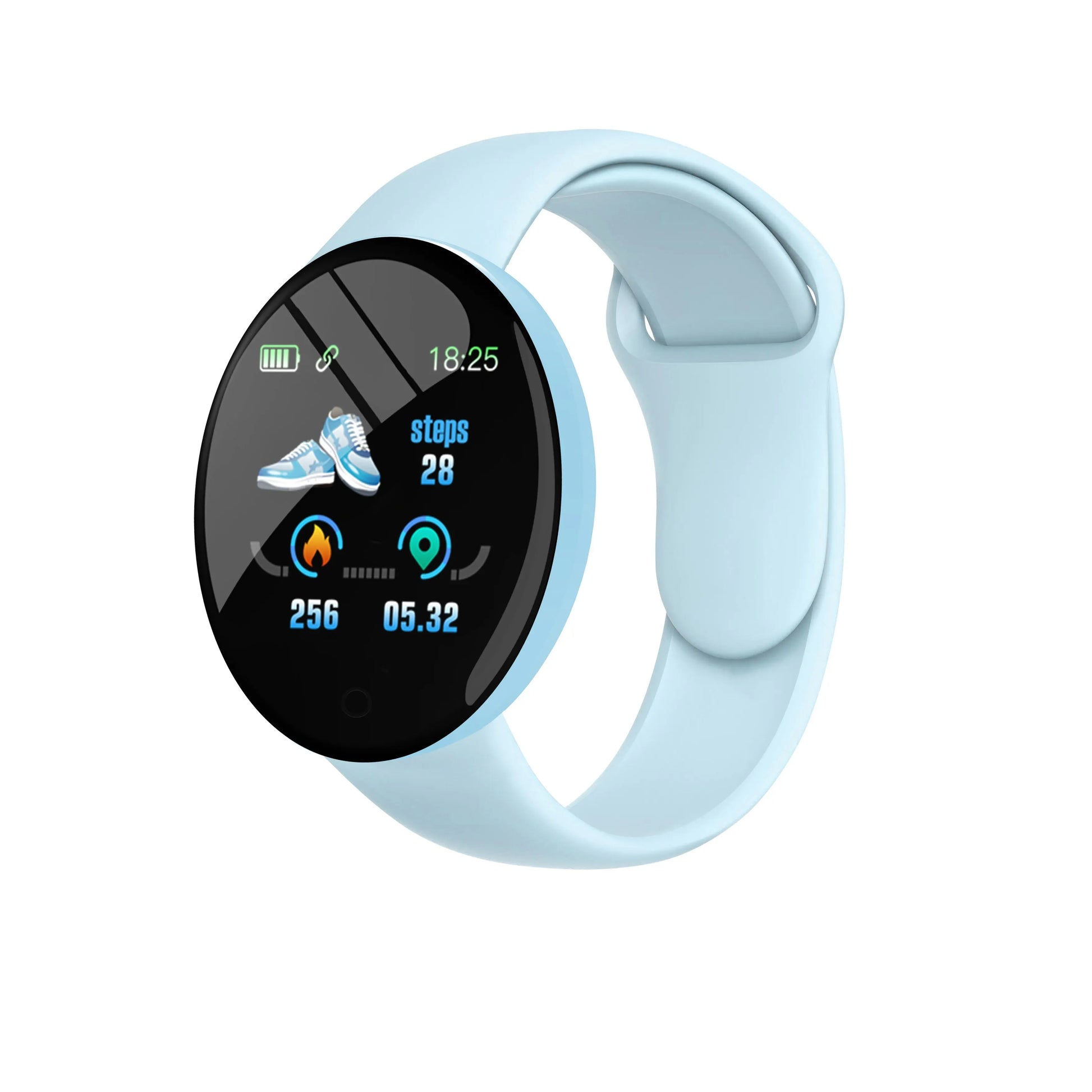 D18 Smartwatch Circular Color Screen With Multiple Sports Modes Call Information Reminder Photo Taking Music Smart Bracelet D20