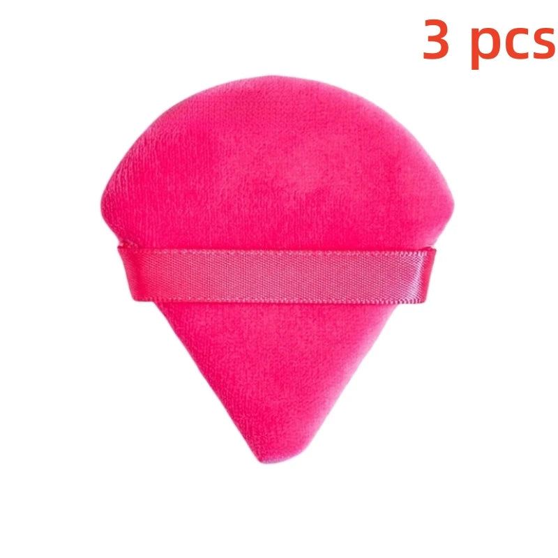 Triangle Powder Puff Soft Makeup Sponge for Face Make Up Eyes Contouring Shadow Cosmetic Washable Mini Velvet Foundation Puff