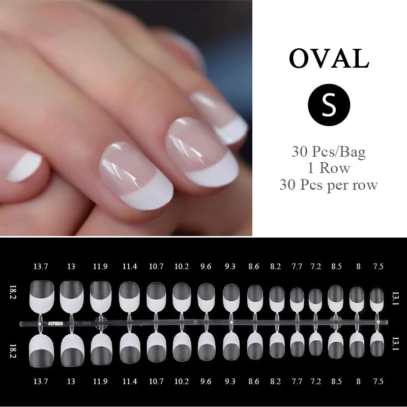30pcs Gradient Fake Nails French Blush Nude Nail Waterproof Faux Medium Coffin False Nails Fingernails Press On Nails Tips  Mani