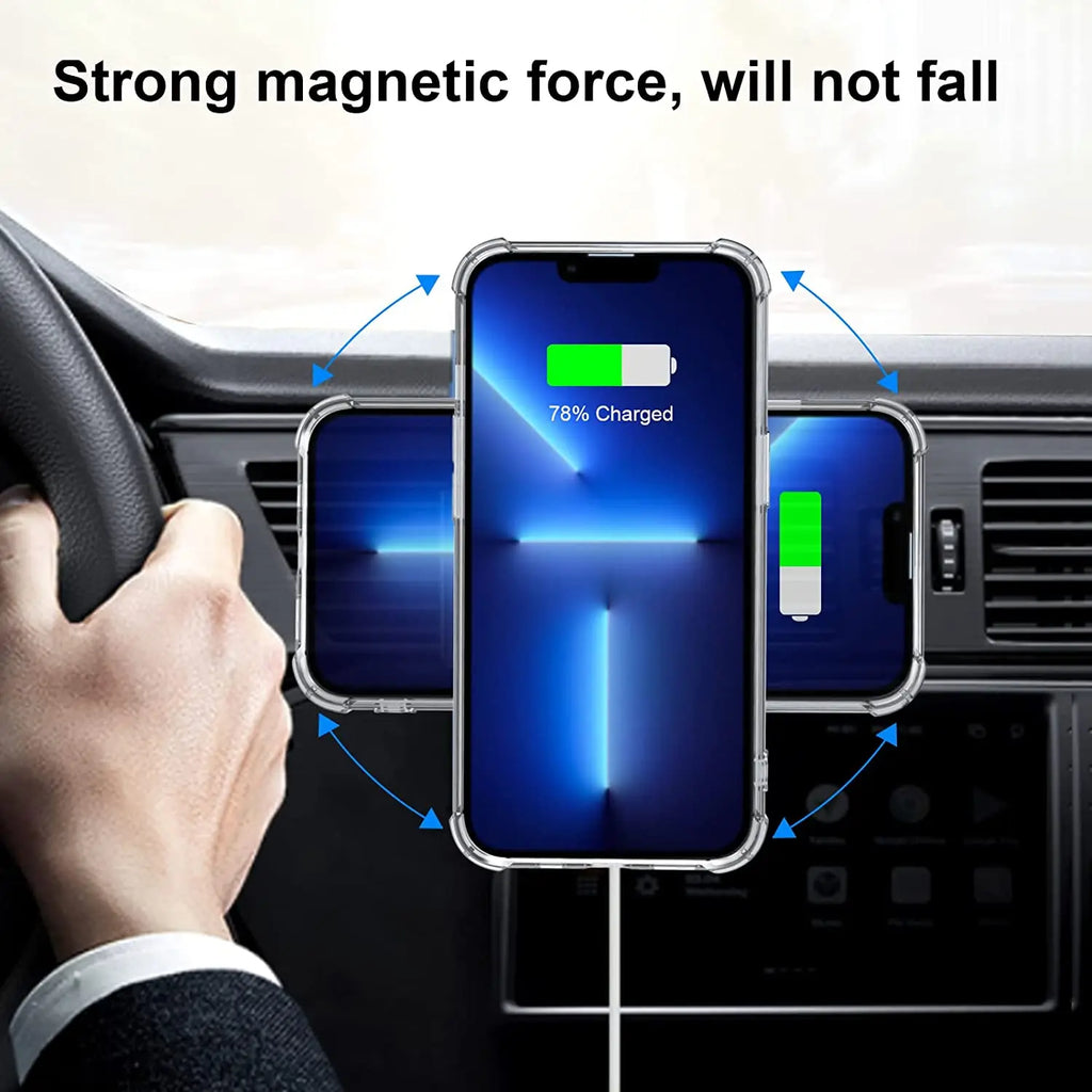 1-5PCS Metal Plate Ring for Magsafe Wireless Charging Iron Sheet Stickers Magnet Car Phone Holder Adhesive Disk for IPhone 14 15