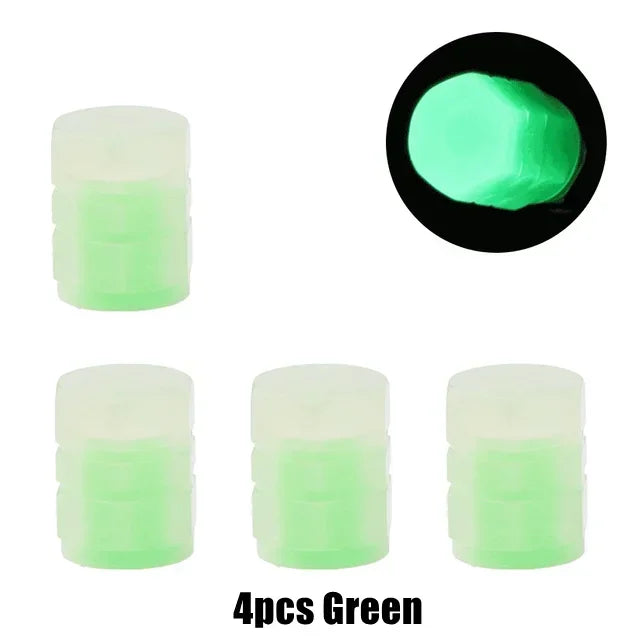 Luminous Tire Valve Cap Car Wheel Hub Glowing Dust-proof  Rim Stem Covers Applicable for Xiaomi M365/1S/Pro Scooter Accessories