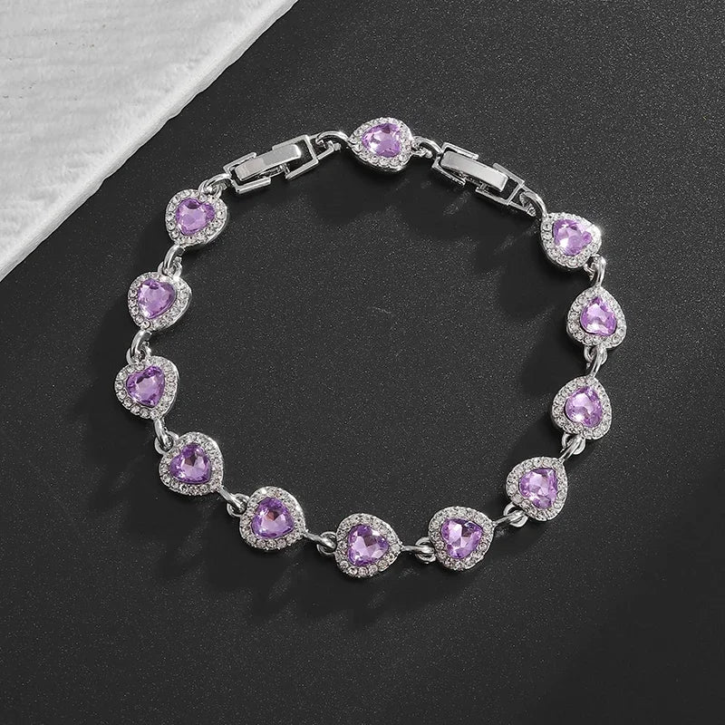 Elegant Shiny Water Drop Zircon Bracelet Fashionable Charm Jewelry Suitable for Daily and Banquet