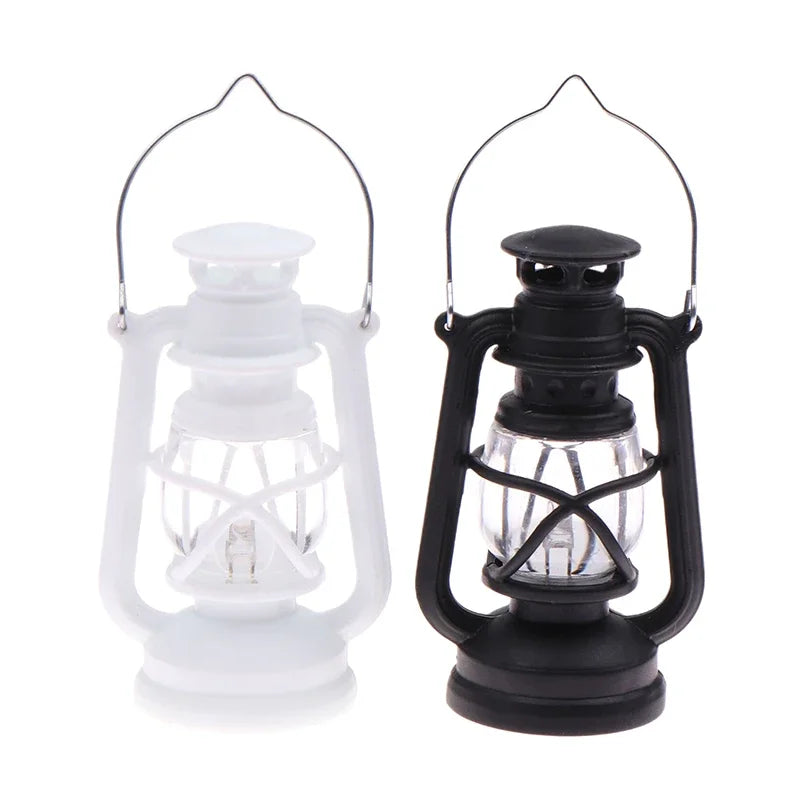 6cm Mini Led Retro Glowing Pony Lantern Simulation Cande Light Night Light Dollhouse Miniature Lamp Home Decor Toy