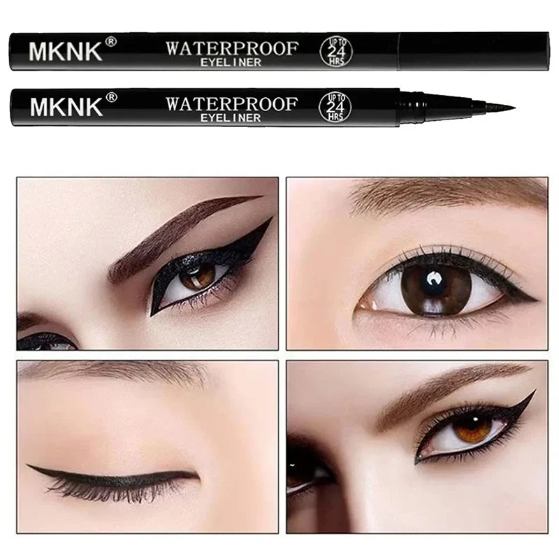 QuickDry Eyeliner Pencil Makeup Long Lasting Smooth Matte Eye Liner Waterproof Anti Smudge Liquid Eyeliner Pen Eyes Cosmetics