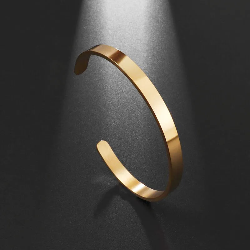 Creative Design Cutlery Knife Fork Men Bangles Women Stainless Steel Friendship Arm Cuff Open Bracelet Fun Trend Jewelry