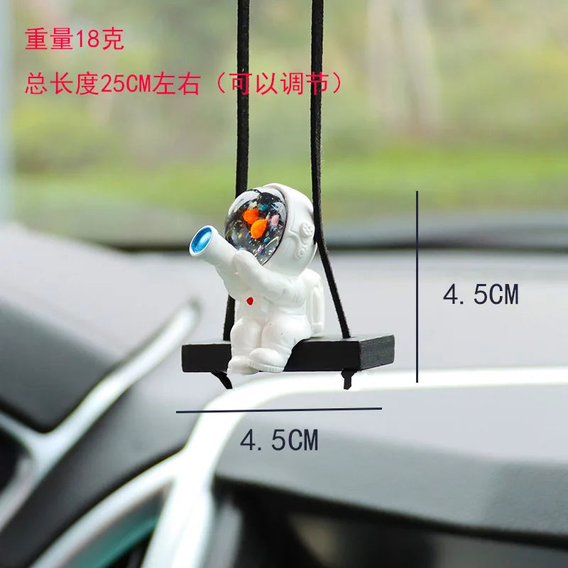 Car Accessories Interior Fun Ornaments Adorn Decors Car Decoration Creative Astronaut Pendant