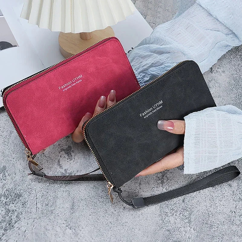 2024 Fashion Ladies Holding Long Wallets for Women Handbag Multi-function Card Mobile Phone Bag for Women Change Lady Purse