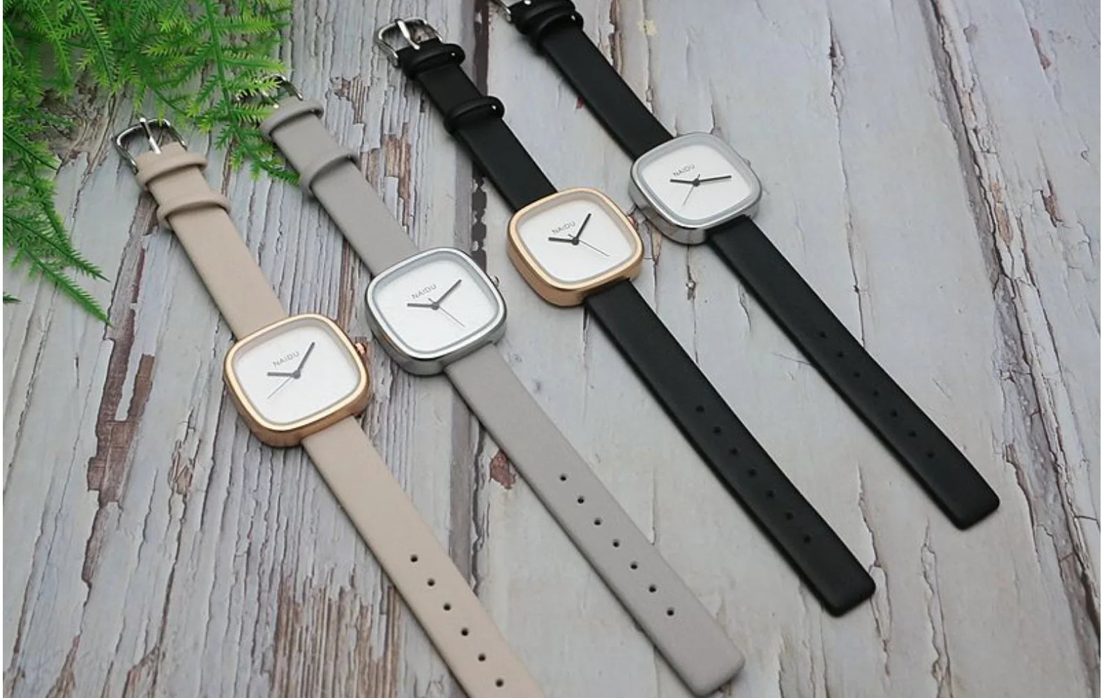 Simple Versatile Leather Belt Quartz Watch Fashion Student Small Square Watch Men and Women Student Wrist Watches Wholesale