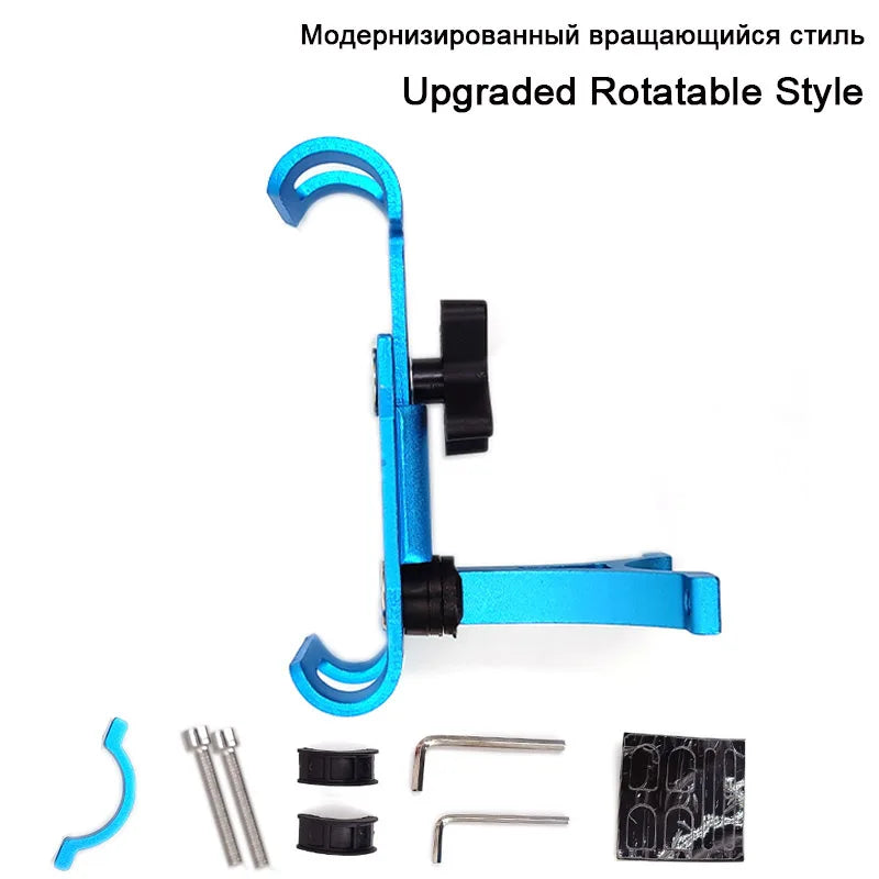 Aluminum Alloy Mobile Phone Holder MTB Bicycle Metal Cellphone Stand Shock-proof Fixed Navigation Bracket Bike Moto Accessories
