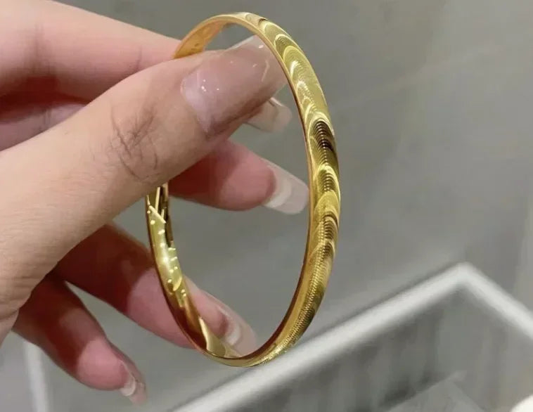 New Gold/Silver Color Bracelet Bangle for Women Classical Style Vintage Bracelet Bangle Jewlery Gifts Accessories