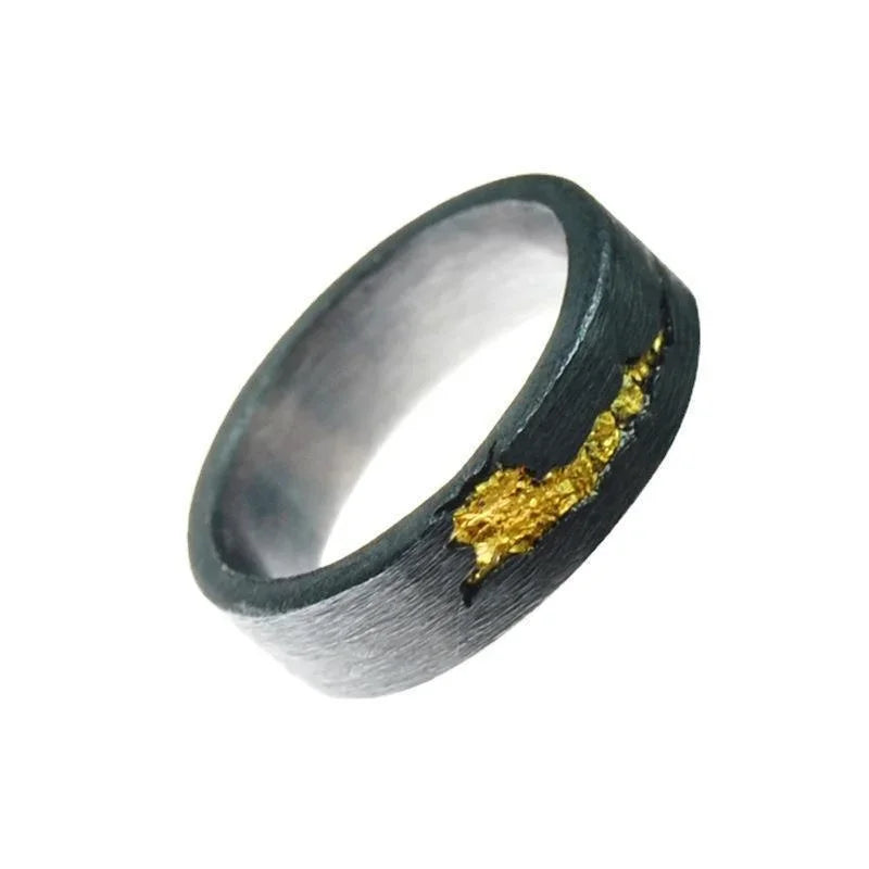 Vintage Flowing Fire Flame Ring Men Jewelry Trendy Individualized Cool Style Open Ring Male Index Finger Accessories