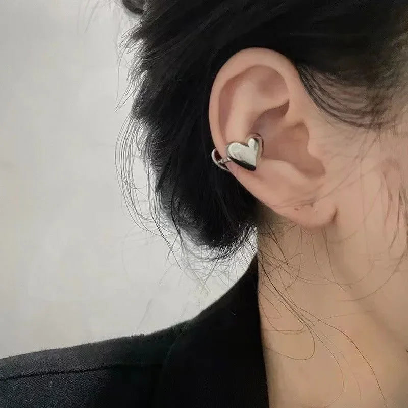 1PC  C-Shape Ear Clips for Women Girls Unisex Minimalist Fashion Cartilage Hoop Earrings Sets can be worn without ear holes