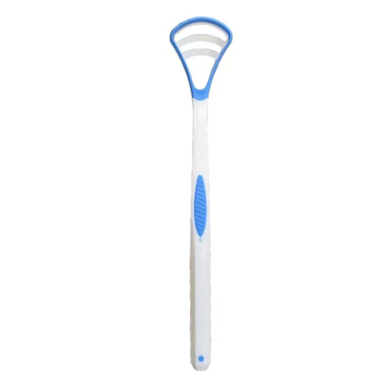 1PCS Silicone Tongue Scraper With Ergonomic Handle Double-sided Fresher Breath Tongue Cleaning Brush Oral Hygiene Tool Wholesale