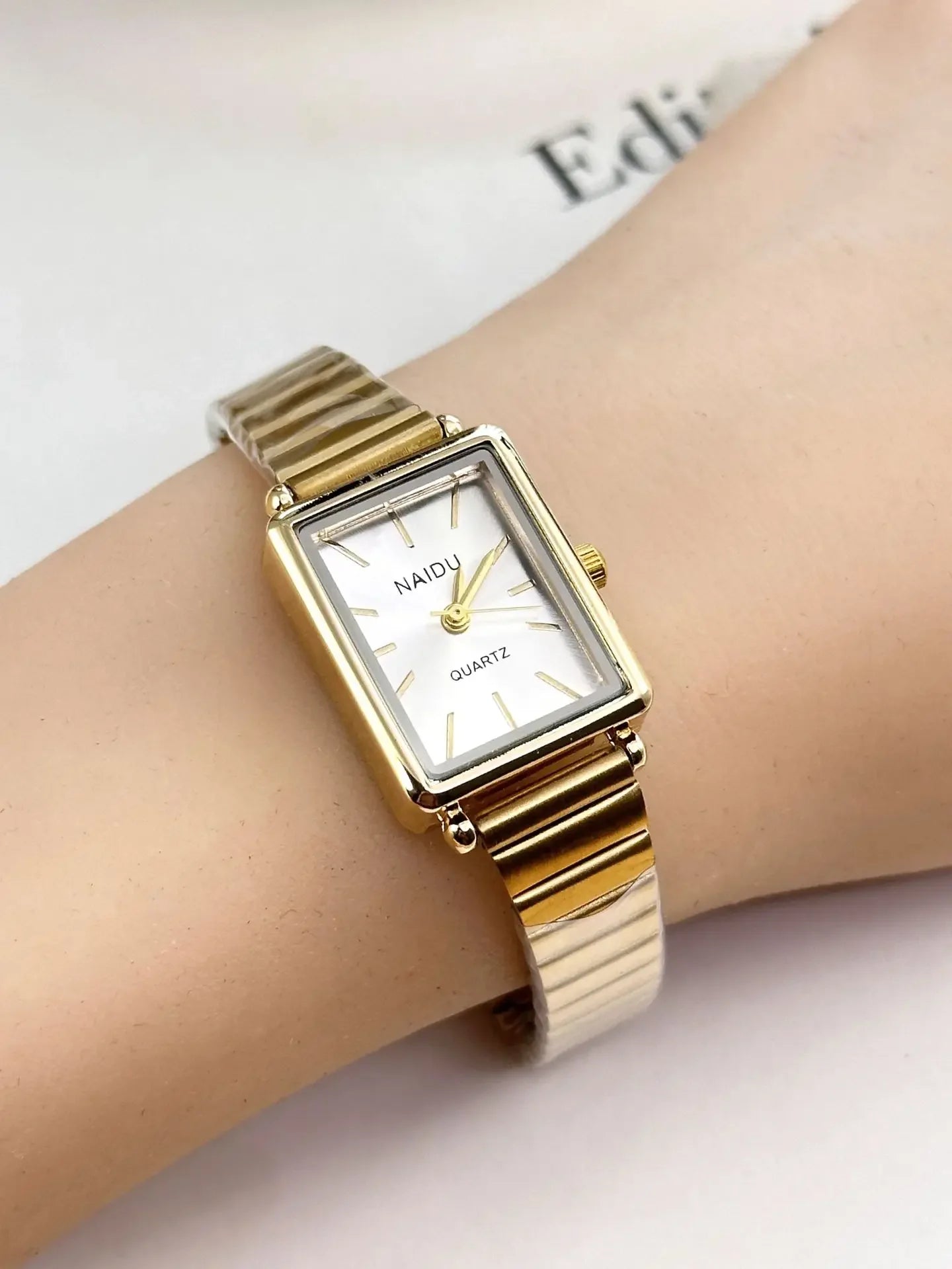 2025 New Women Watch Stainless Steel Belt Quartz Watch Luxury Ladies Quartz Wristwatch Dropshipping Relojes Para Mujer