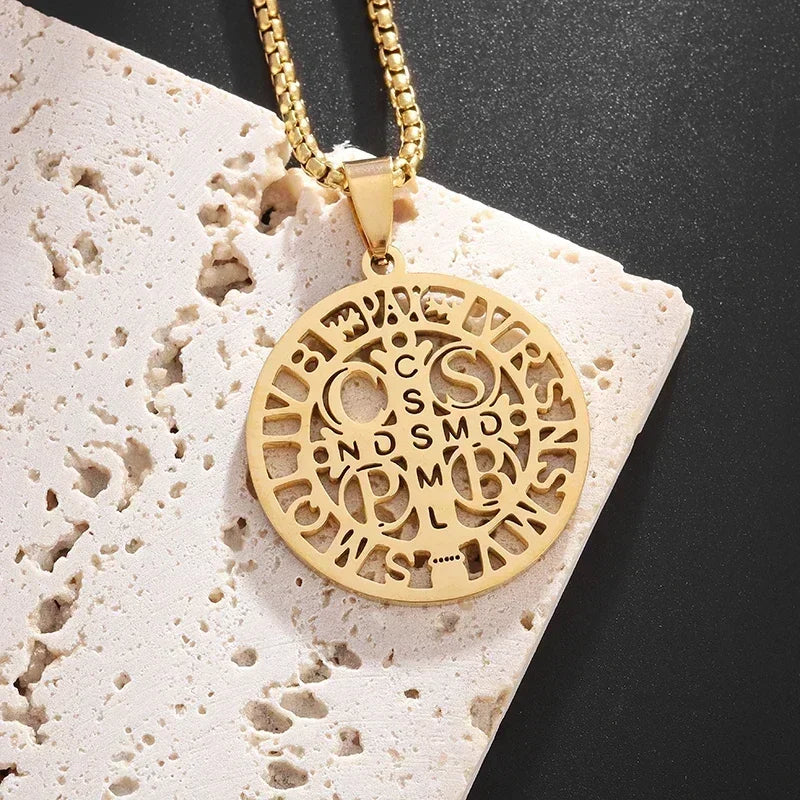 Christian Iced Out Bling Jesus Head Portrait Necklace Pendant Male and Female Cross Catholic Amulet Jewelry