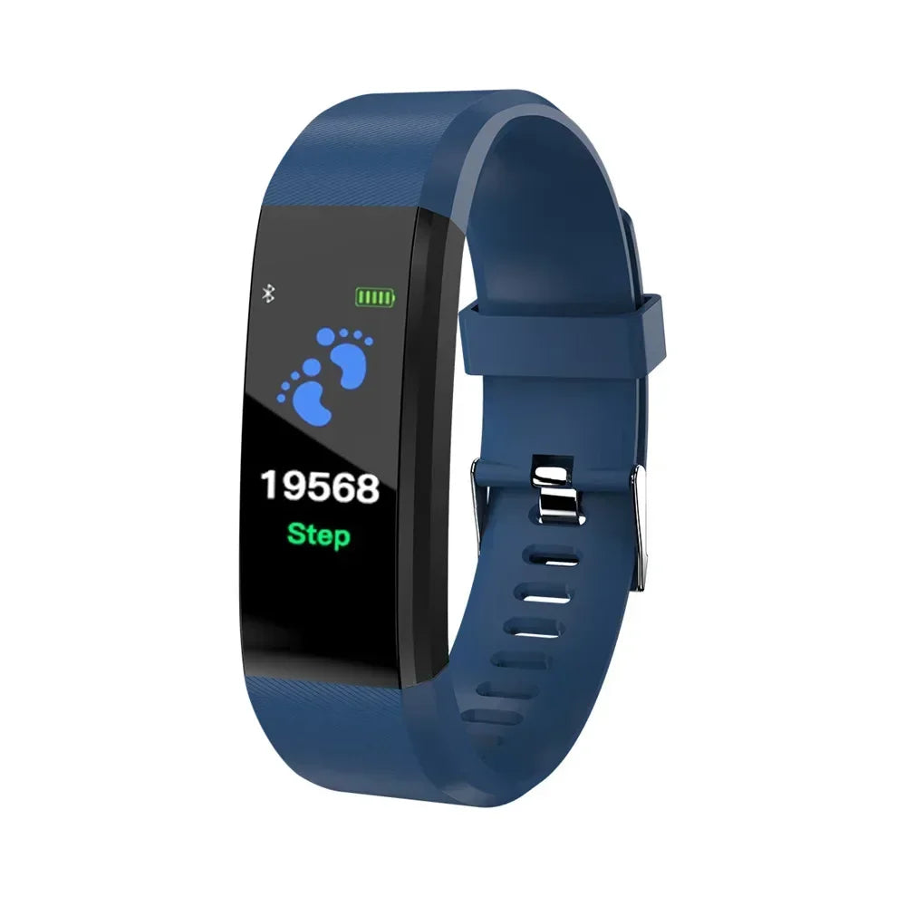 Smart Watch 115Plus Bracelet Heart Rate Blood Pressure Band Fitness Tracker Smartwatch Bluetooth Wristband