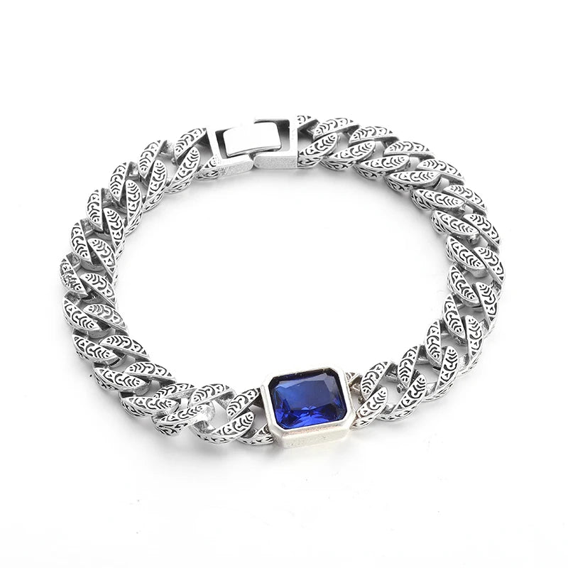 Classic Fashion Keel Bracelet Fish Hook Clasp Mens High Quality Silver Plated Bracelet Maletrend Party Jewelry
