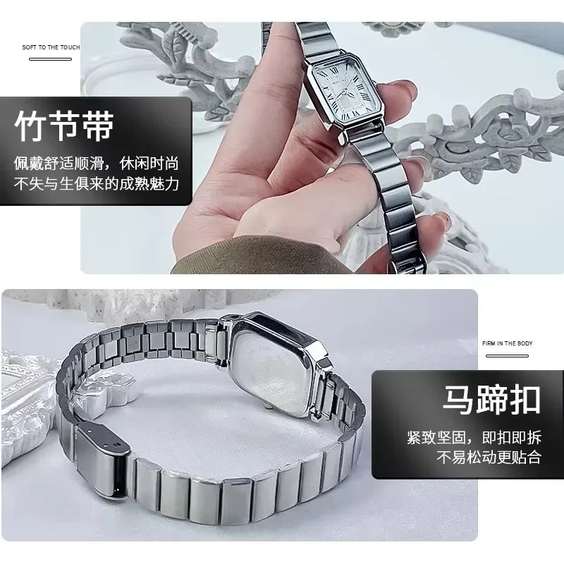 Brand Luxury Women Quartz Watch Casual Fashion Adjustable Stainless Steel Strap Wristwatch Ladies Gifts Watches Reloj De Mujer