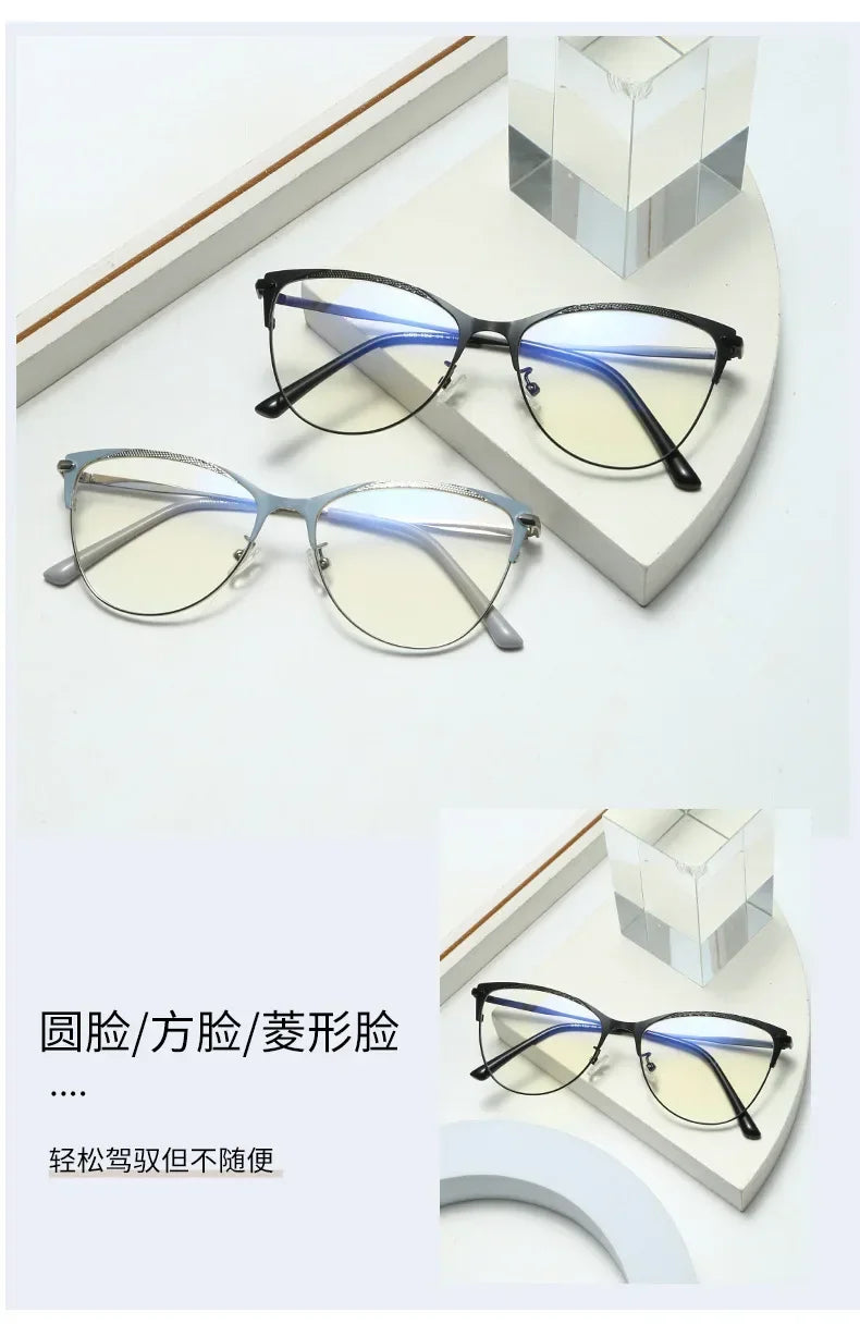 Fashion Luxury Women Transparent Anti Blue Light Glasses Computer Eyewear Frame Men Brand Designer Optical Spectacle Eyeglasses