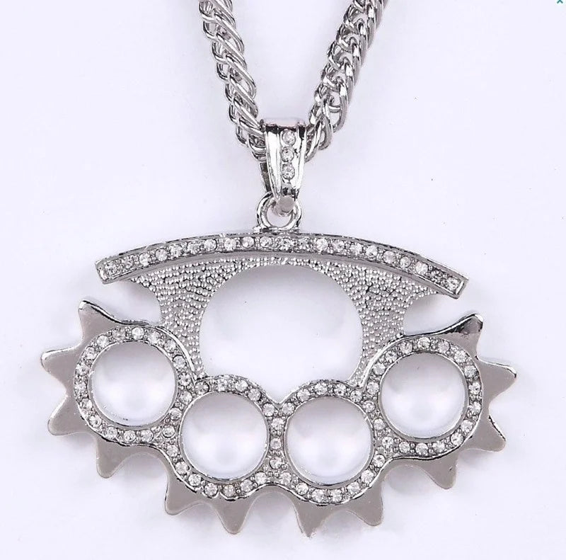 Hip Hop Ice Out Dollar Money Bag Necklace Shiny Cubic Zirconia Wallet Pendant for Men Women Hip Hop Rock Rap Cool Jewelry