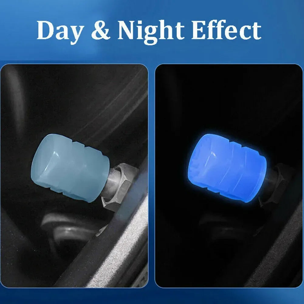 Luminous Tire Valve Cap Car Wheel Hub Glowing Dust-proof  Rim Stem Covers Applicable for Xiaomi M365/1S/Pro Scooter Accessories