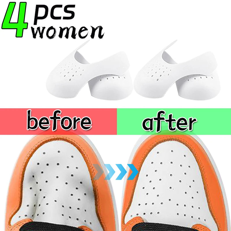 5Pairs Anti Crease Shoe Head Protector for Casual Sneaker Anti Wrinkle Shoe Toe Caps Support Stretcher Expander Shoes Protection