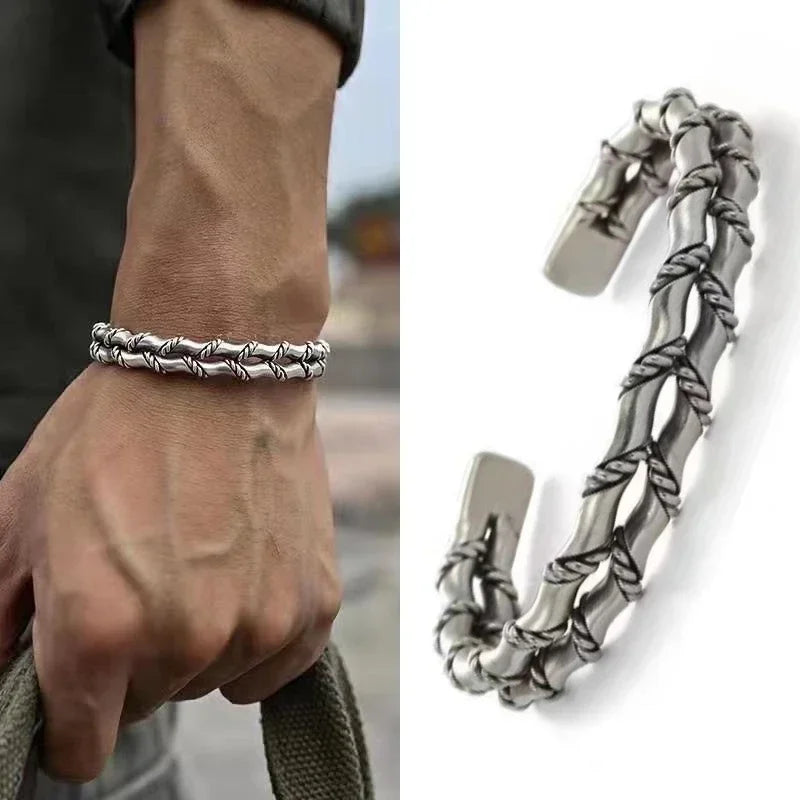 Fashion Wrench Bracelet Repair Tool Wrench Cuff Open Bracelet Men Motorcycle Rider Punk Rock Party Jewelry Gift