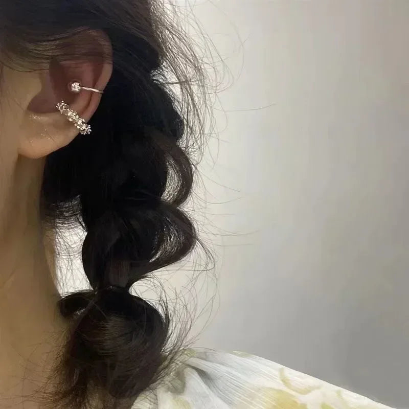 1PC  C-Shape Ear Clips for Women Girls Unisex Minimalist Fashion Cartilage Hoop Earrings Sets can be worn without ear holes