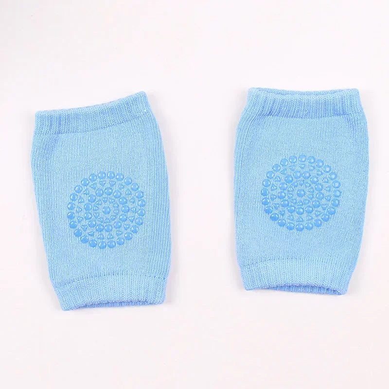 Infant Knee Pads Plain Color Glue Point Anti-Slip Children Knee Breathable Movement Summer Baby Crawling Elbow Pads