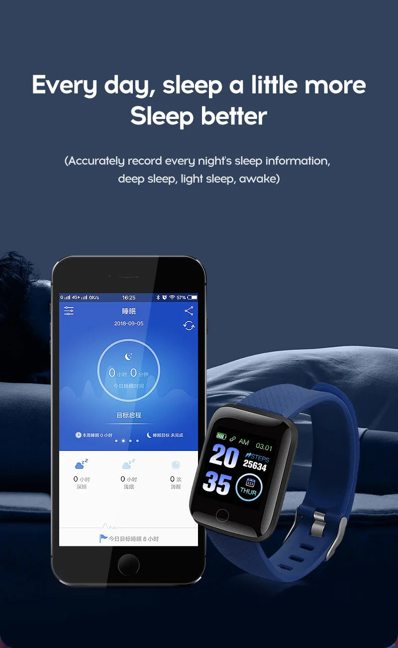 New 116plus Smart Watch Women Men Full Touch Screen Sport Fitness Watch Man IP67 Waterproof Bluetooth For Ios Android Smartwatch