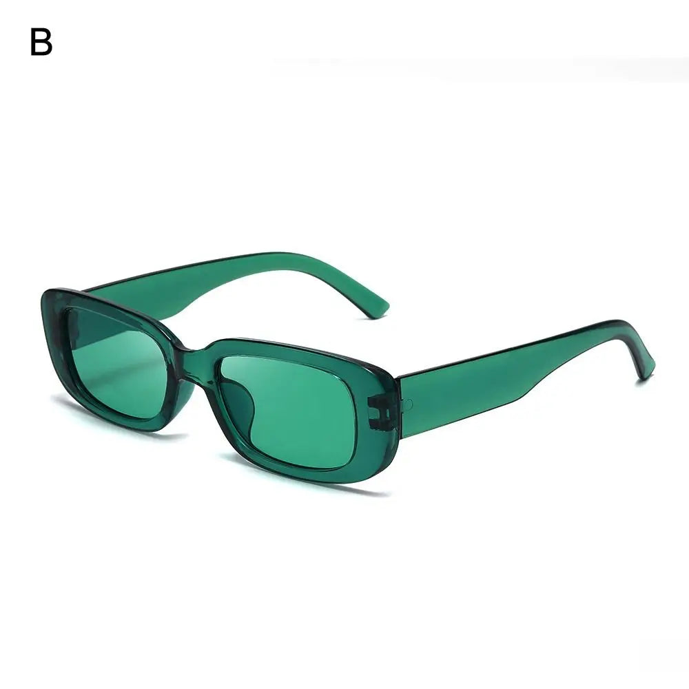 Fashion Rimless Sunglasses Solid Green Ocean Lens Eyewear Women Street Shooting Catwalk Glasses Vintage Brand Beach Sun Glasses