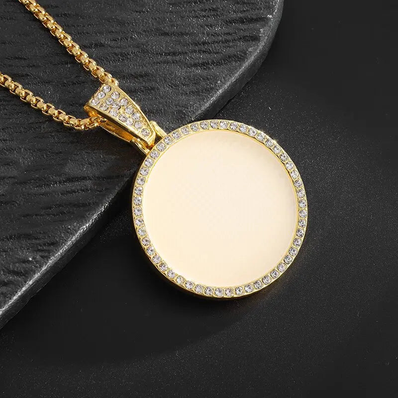 Hip Hop Ice Out Dollar Money Bag Necklace Shiny Cubic Zirconia Wallet Pendant for Men Women Hip Hop Rock Rap Cool Jewelry