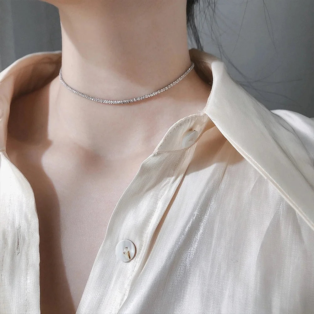 Wu's 2022 New Pop Galaxy Shiny Clavicle Chain Necklace Necklace Ladies High Jewelry Wedding Party Gift