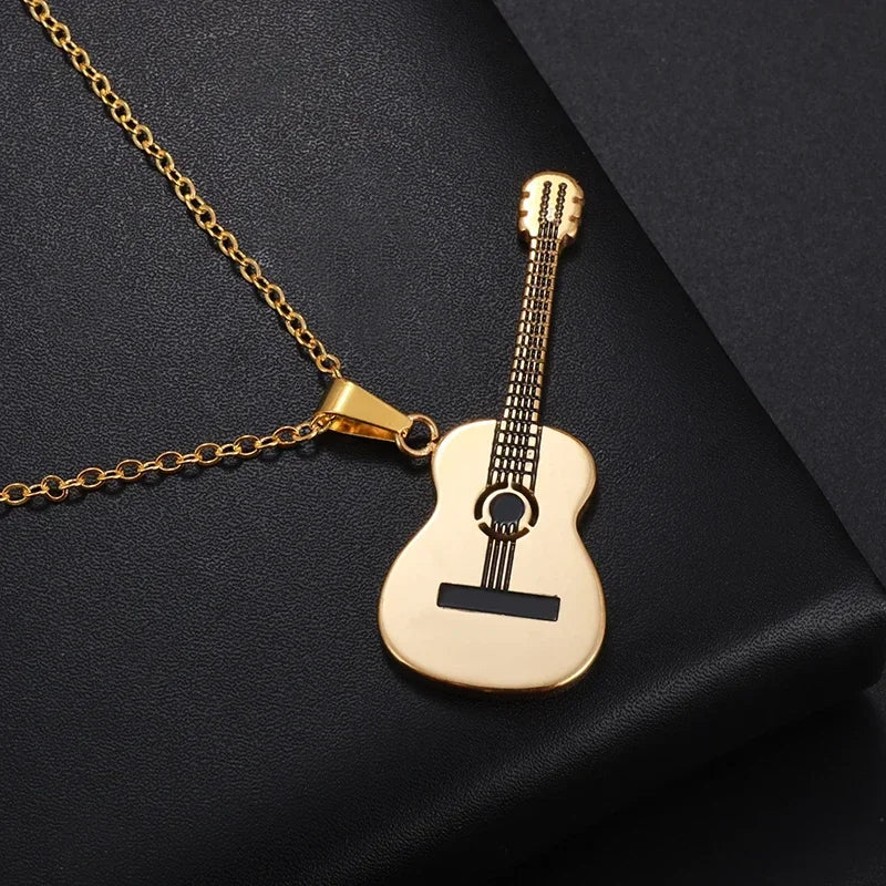 Cool Titanium Steel Dumbbell Pendant Necklace Barbell Fitness Pendant Men and Women Leisure Sports Punk Jewelry