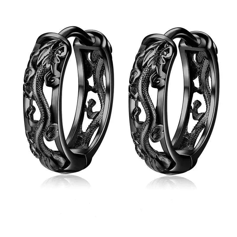 Fashion Personality Creative Snake Winding Plant Vine Hoop Earrings for Men Women Daily Wear Hypoallergenic Luxury Jewelry