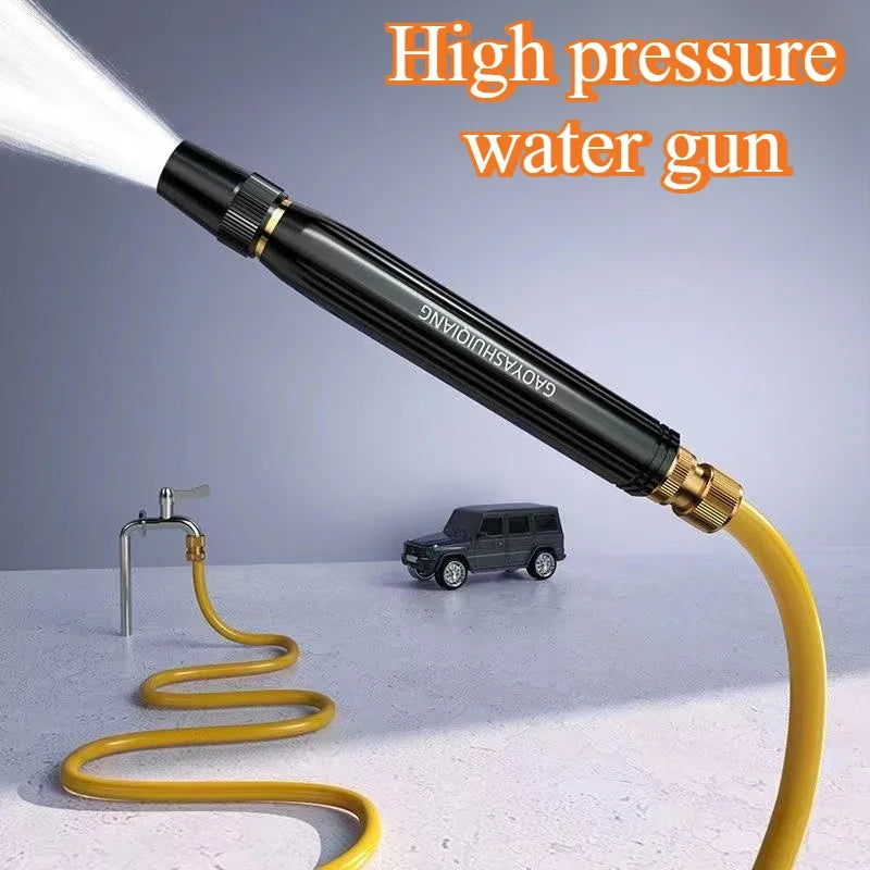 Portable Car Wash Gun High Pressure Water-Gun Household Car Wash Water Gun Black Diamond Water Gun Watering Pipe Car Wash Nozzle