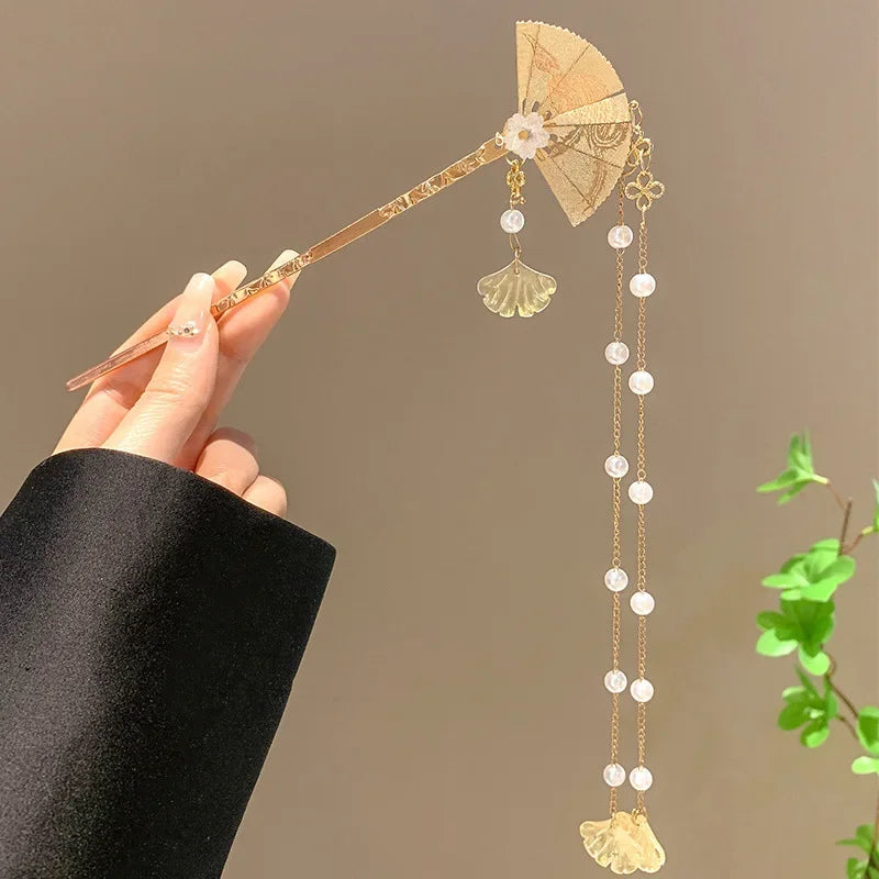 Classic Chinese Hair Stick Pins for Women Butterfly Flower Star Fresh Handmade Hairpins Charm Jewelry Accessories Hair Ornaments