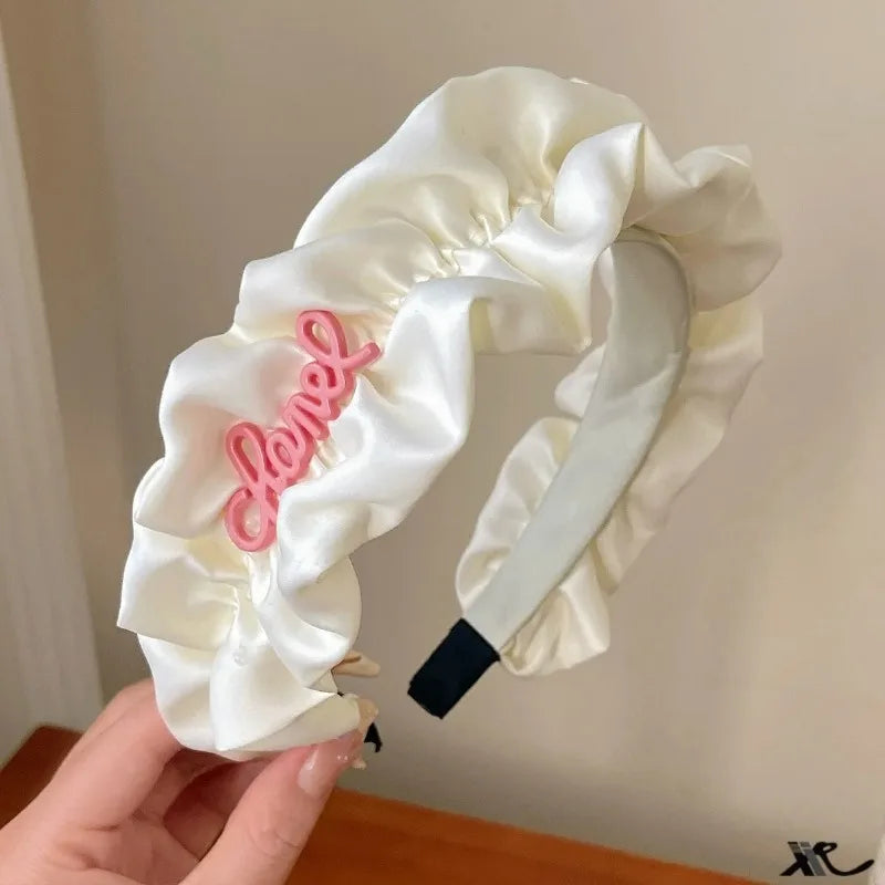 1PC Elegant High Cranial Top Compression Pleated Exquisite Hair Accessories Fashion Sweet Daily Wear Headband 도매