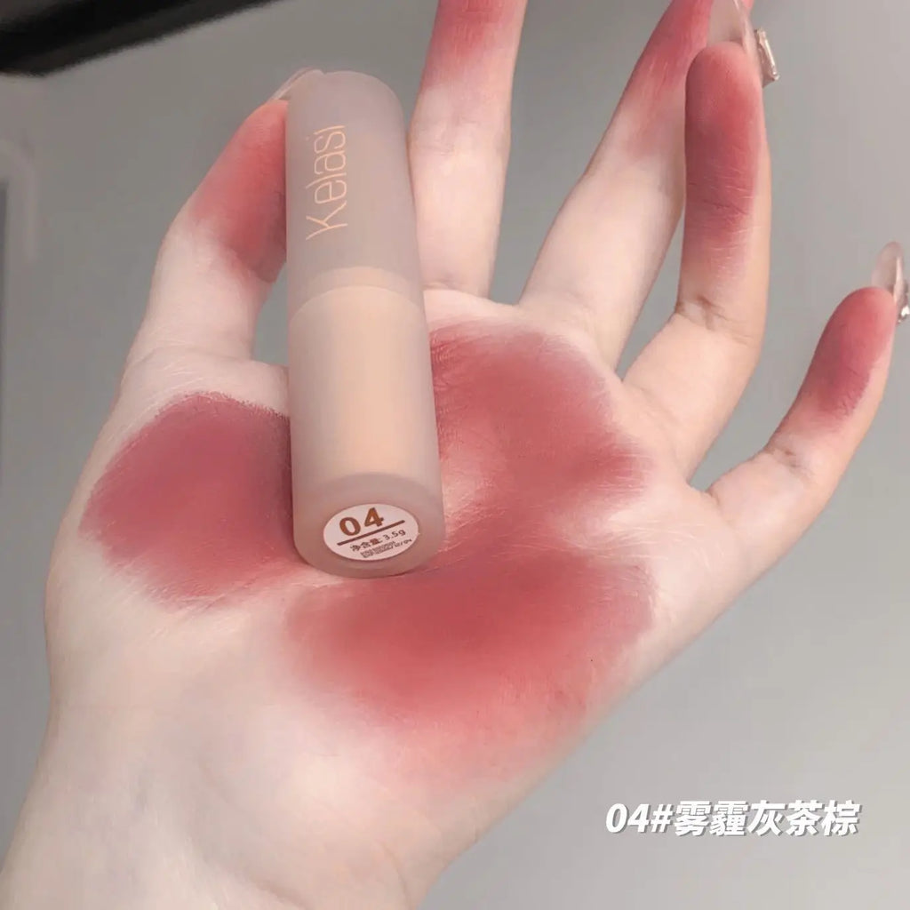 Velvet Matte Lipstick Moisturizing Waterproof Lasting Nude Apricot Lip Tint Non-stick Cup Lip Gloss Lipstick Cosmetics Make Up