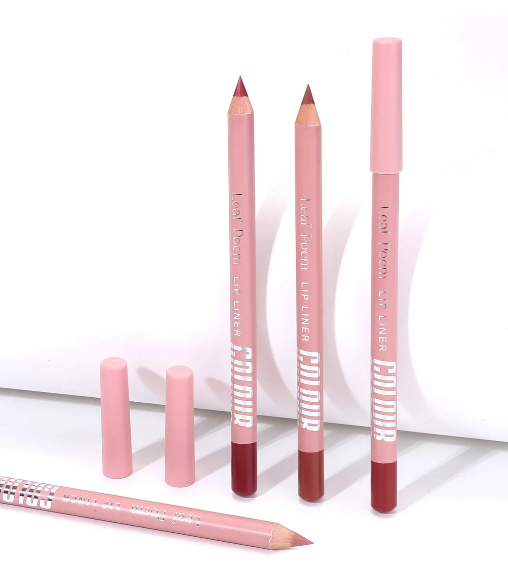 Nude Matte Lipstick Pencil Lipliner 12 Colors Waterproof Lip Liner Outline Lips Contour Makeup Matte Red Lipsticks Pen Cosmetics