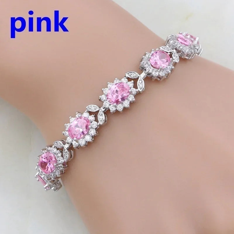 Elegant Shiny Water Drop Zircon Bracelet Fashionable Charm Jewelry Suitable for Daily and Banquet