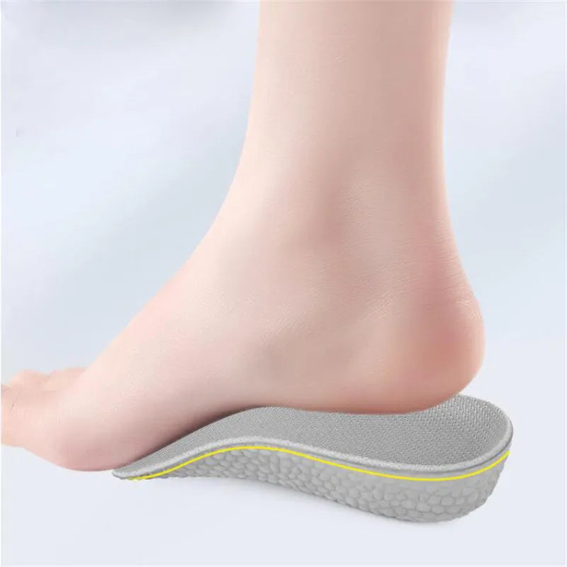 1.5-3.5CM Invisible Height Increasing Insole Orthopedic Arch Support Insole Soft Elastic Light Weight for Men Women Shoes Pads