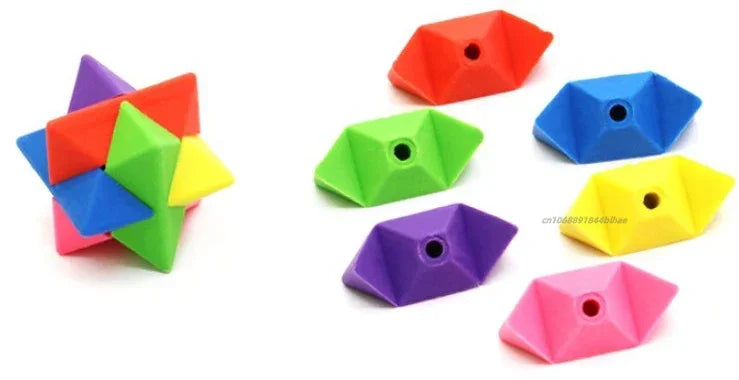 Block Puzzle Maze Toy Cube Rubber Eraser Kids Educational Toys Reward Prizes Toy Party Toys Favors Gift kids Learning supplies