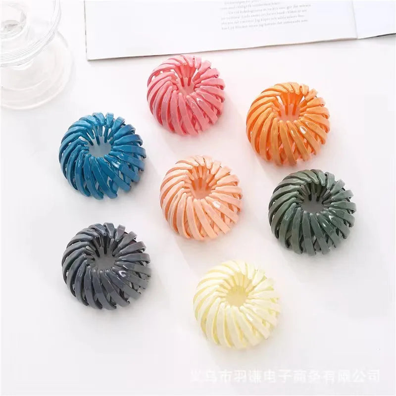Ponytail Hair Rings Clips Hair Clips Women Bird Nest Shaped Hair Hairpin Simple Magic Lazy Braider Tool Women Hair Accessories