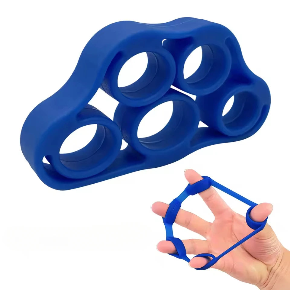 Silicone Finger Gripper Gym Hand Grip Resistance Band Wrist Stretcher Elastic Five Finger Expander Strength Trainer Exercise